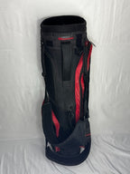 Howson Cart Bag 4-Pocket Black/Red w/ Rain Cover | Golf Bag