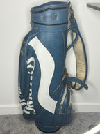Spalding Cart Bag Blue/White | 4 Pocket | Lightweight Golf Bag