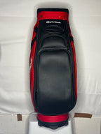 TaylorMade Tour Staff Stealth Cart Bag Red/Black | 6 Way Divider