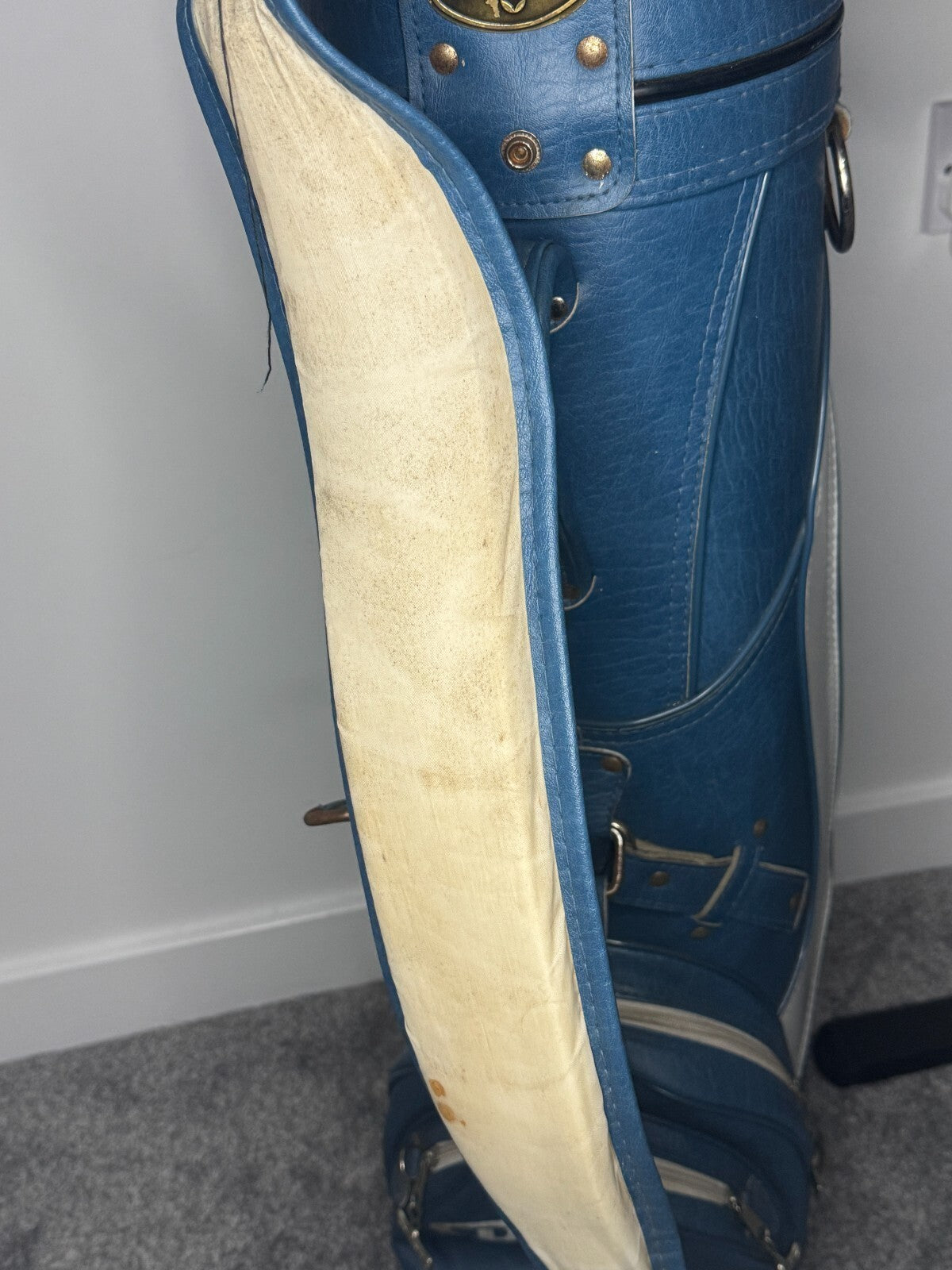 Spalding Cart Bag Blue/White | 4 Pocket | Lightweight Golf Bag