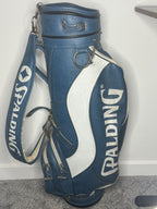 Spalding Cart Bag Blue/White | 4 Pocket | Lightweight Golf Bag