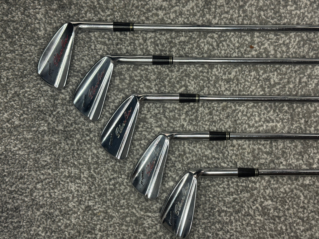 Mizuno Silver Cup Iron Set (4–8) – Steel Regular – 1984 Forged – Good Condition