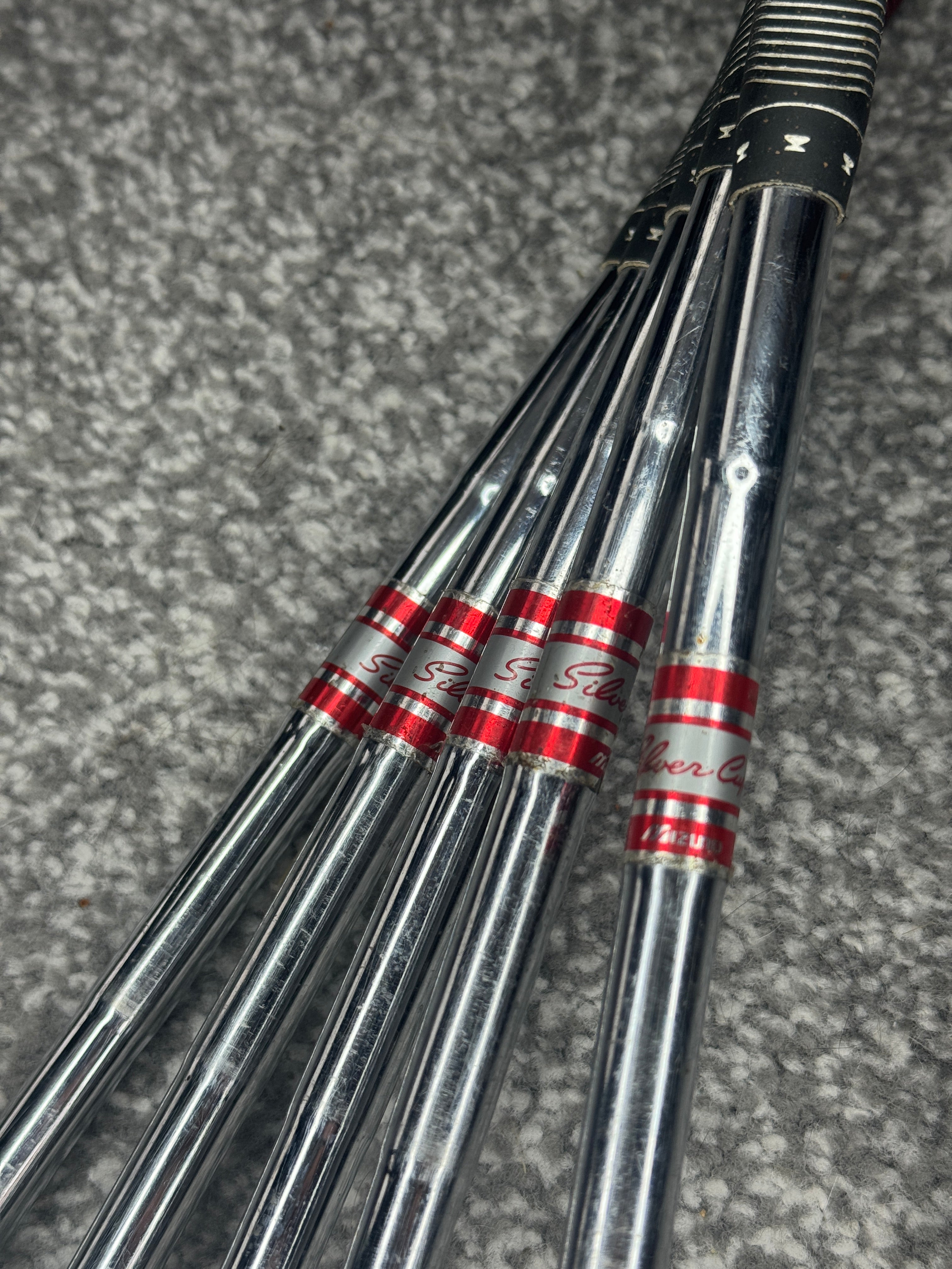 Mizuno Silver Cup Iron Set (4–8) – Steel Regular – 1984 Forged – Good Condition