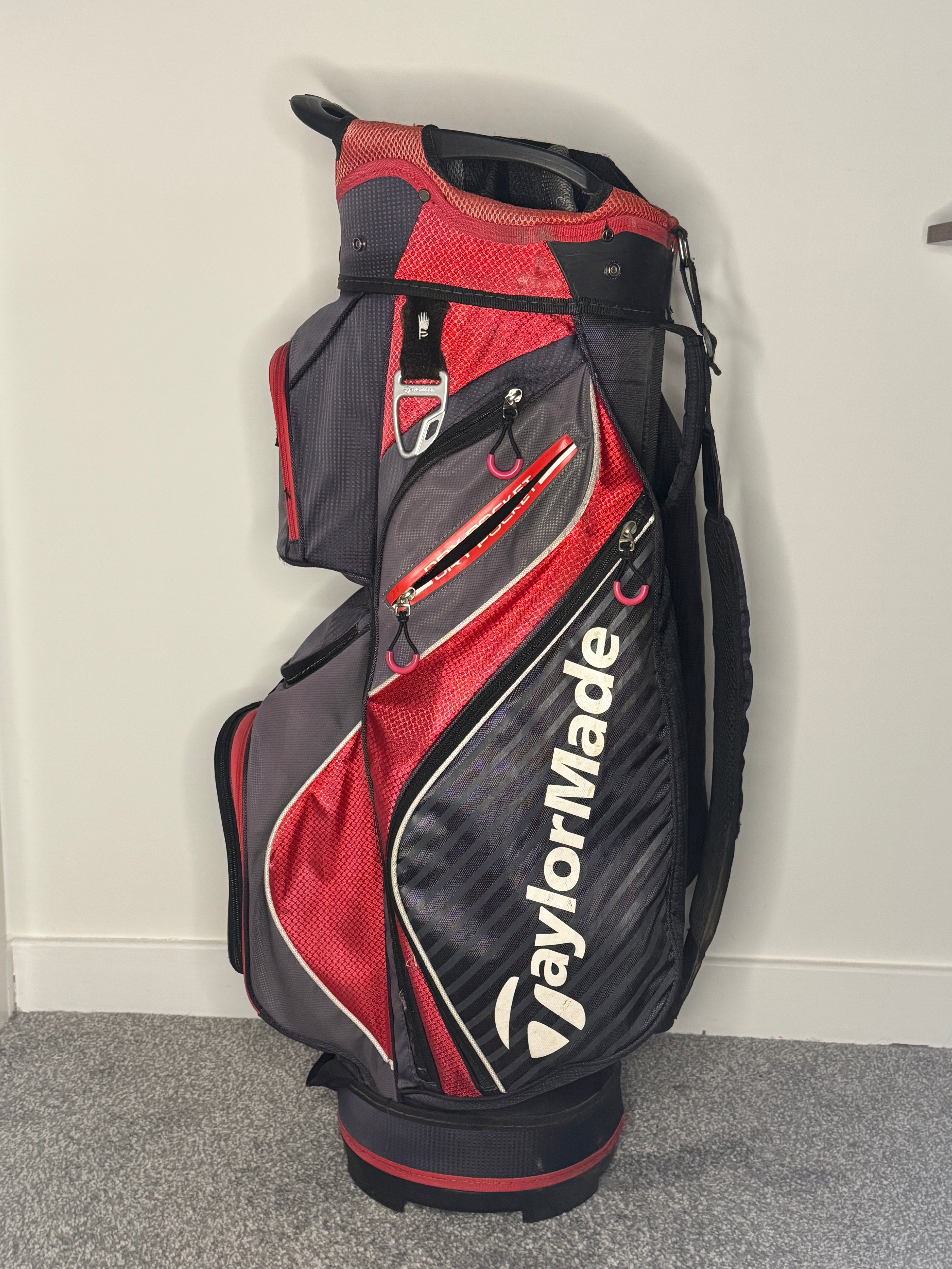 TaylorMade Pro Cart 6.0 Golf Bag – 14-Way | 9 Pockets + Cooler | Good Condition