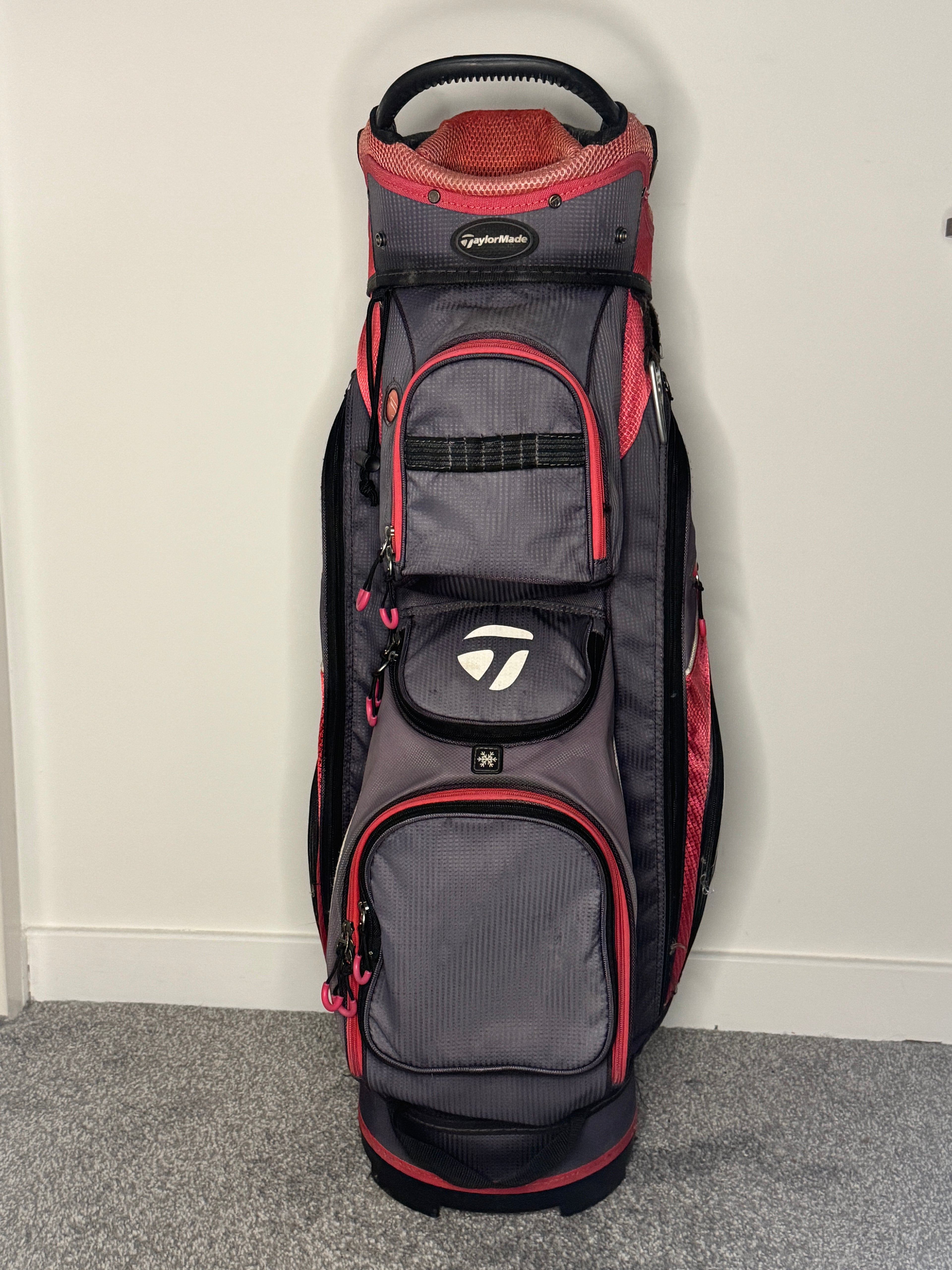 TaylorMade Pro Cart 6.0 Golf Bag – 14-Way | 9 Pockets + Cooler | Good Condition