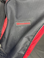 Howson Cart Bag 4-Pocket Black/Red w/ Rain Cover | Golf Bag