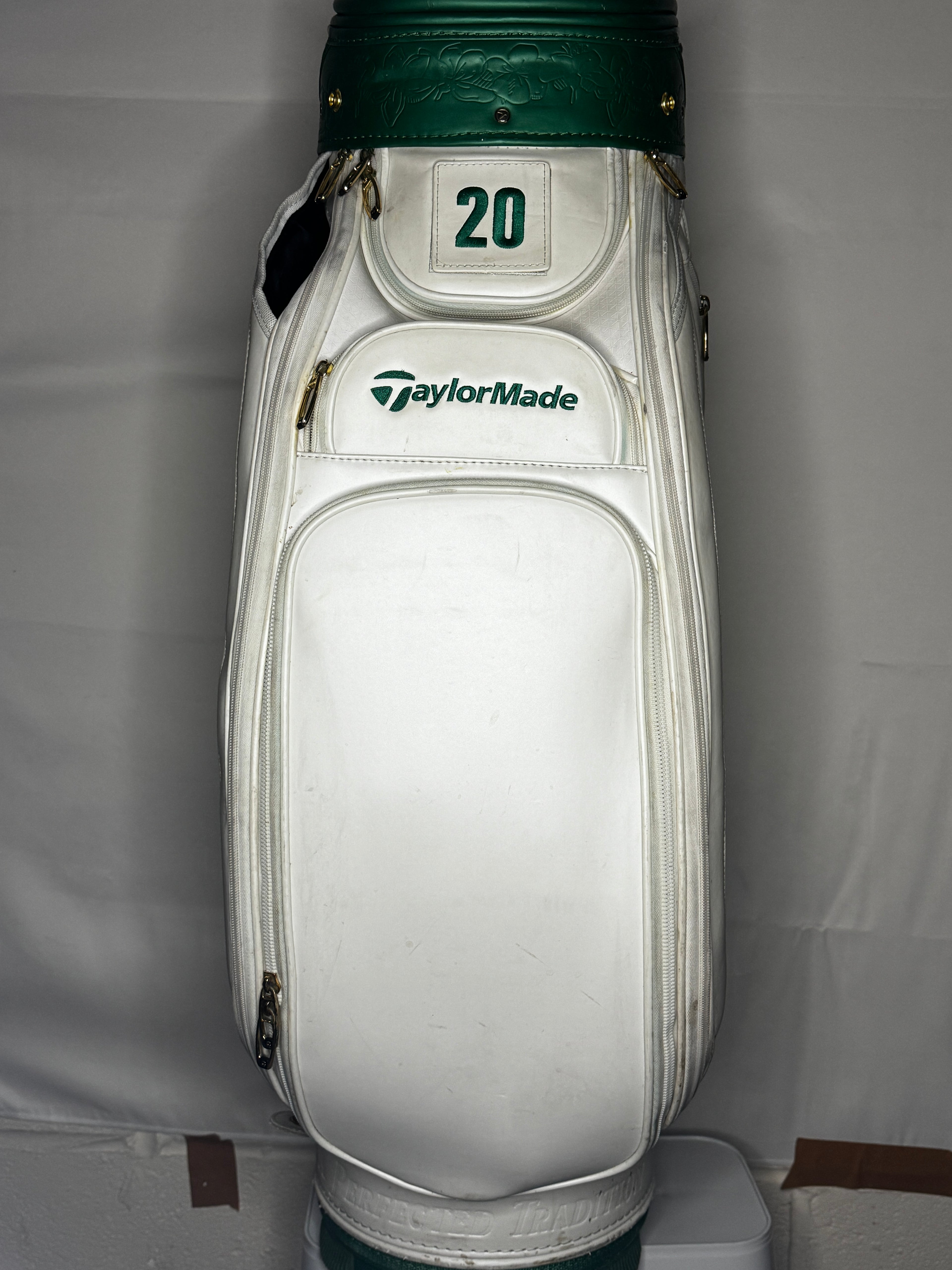 TaylorMade Tour 2020 Masters Cart Bag | White & Green | Extremely Rare | Excellent Condition