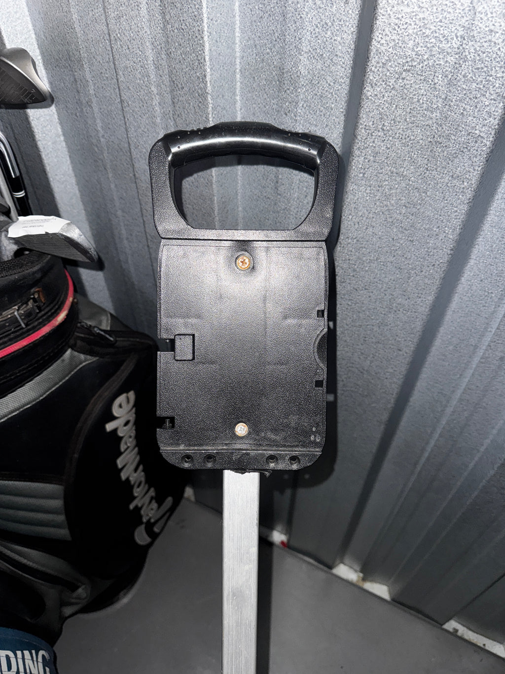 Dunlop Sport Golf Trolley | Silver Metal & Black Plastic | 2 Wheel | Fair Condition