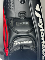 TaylorMade Tour Staff Stealth Cart Bag | Red & Black | With Rain Cover | Very Good Condition